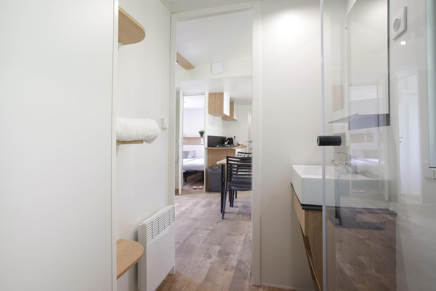 The bedroom corridor