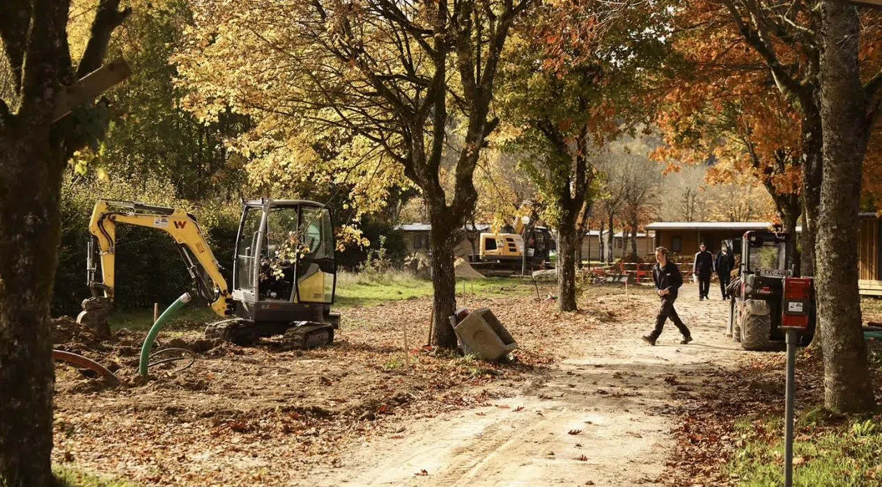 Les travaux avancent à plein régime au Florenville Camping !