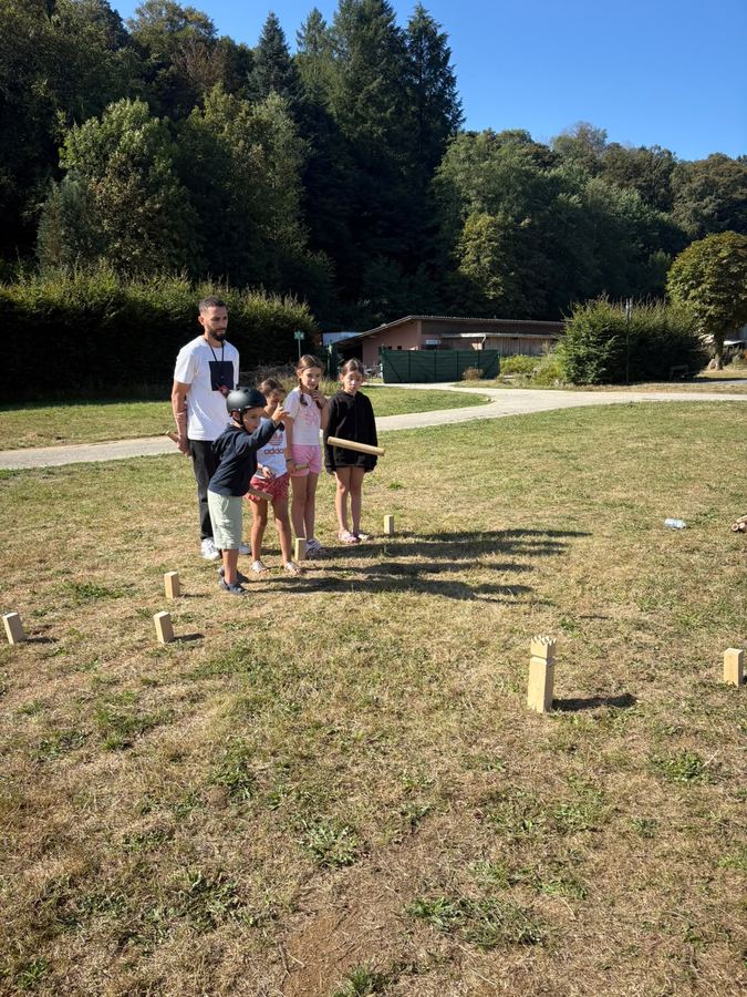Quilles en bois : concentration maximale