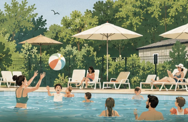 Piscine chauffée
