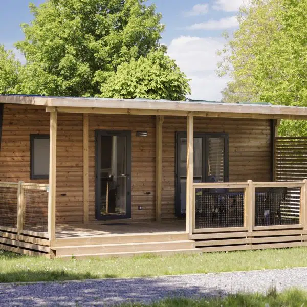 Mobilhome avec terrasse couverte au Camping Le Florenville